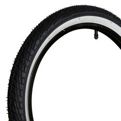 Покрышка PONELY P704 18”*2.125 с белой лентой - фото