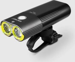 Велофара Gaciron V9DP-1800, 2xCREE, 1800LM, шесть режимов, влагоустойчивый, USB-C, 5000mAH, 07-300134 - фото