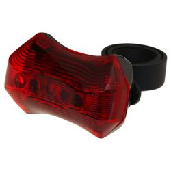 Фонарь велосипедный STG задний JY-262T, 3 светодиода, 3 функции, батарея:ААА*2 (в комплекте) - фото