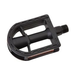 Педали FP-910, ось 9/16", пластик, черные - фото