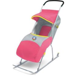 Санки-коляска "Умка 2", коралл - фото