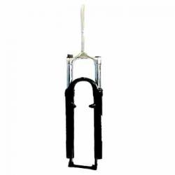 Вилка 26" аллюминий, STANCHIONS 28.6mm CP, ход 100MM, для диск.торм., "STINGER", черная - фото