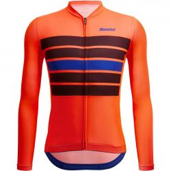 Веломайка с длинным рукавом Santini Sleek Bengal LS Cycling Jersey - фото