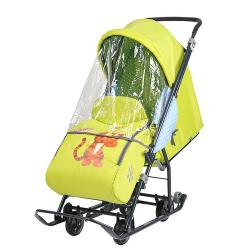 Санки-коляска Baby 1 Disney, Медвежонок Винни и его друзья: Тигруля лимонный DB1/3 - фото