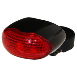 Фонарь велосипедный STG задний JY-860T, 3 светодиода, 3 функции, батарея:ААА*2 (в комплекте) - фото