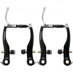 Комплект тормозов Promax V-Brake (передний + задний), 110мм, алюминиевые, черные, 5-360854 - фото