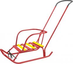 Санки детские НИКА Ветерок 6+, В6+/АЛ, алый - фото