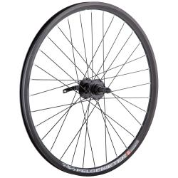 Колесо 26" заднее(без резины), двустенный алюм.обод 32 отв - фото