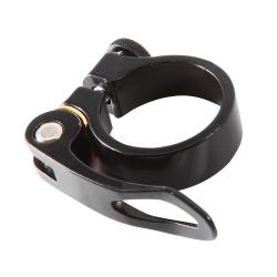 Хомут подседельный MD-K01 диам.31,8мм с эксцентриком,AL MATT BLK - фото