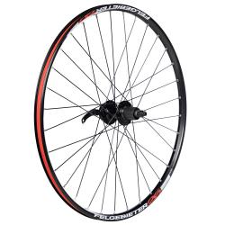 Колесо 26" заднее, двой. пист. обод, под disc, 32 отв, втулка SF B27R, пром подшипники - фото