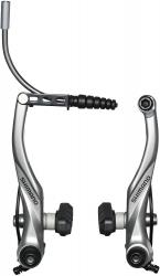 Тормоз Shimano Alivio T4000, V-Brake, колодки S65T, серебристый - фото