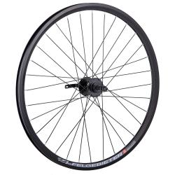 Колесо 27,5" заднее(без резины), двустенный алюм.обод 32 отв. - фото