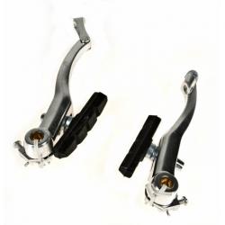 Тормозные рычаги с колодками (две пары) VINCA SPORT, алюминиевые, 107мм, колодки 65мм - фото