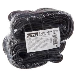 Камера велосипедная STG резина 24"Х1,75"/ 1,95" автонип. 33мм - фото