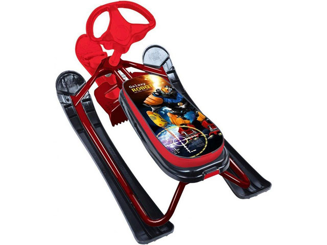 Снегокат НИКА Кросс, с галактическим роботом