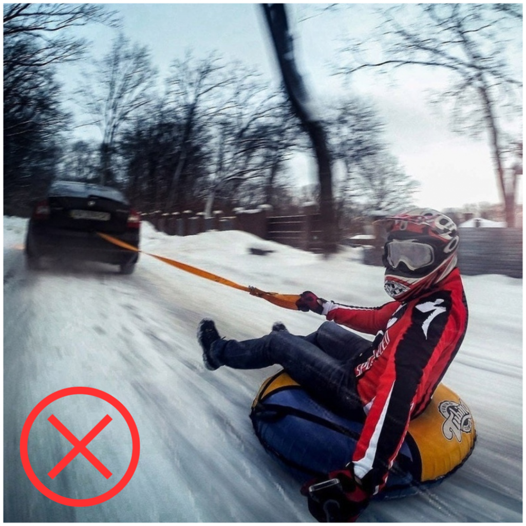 Катание на ватрушке