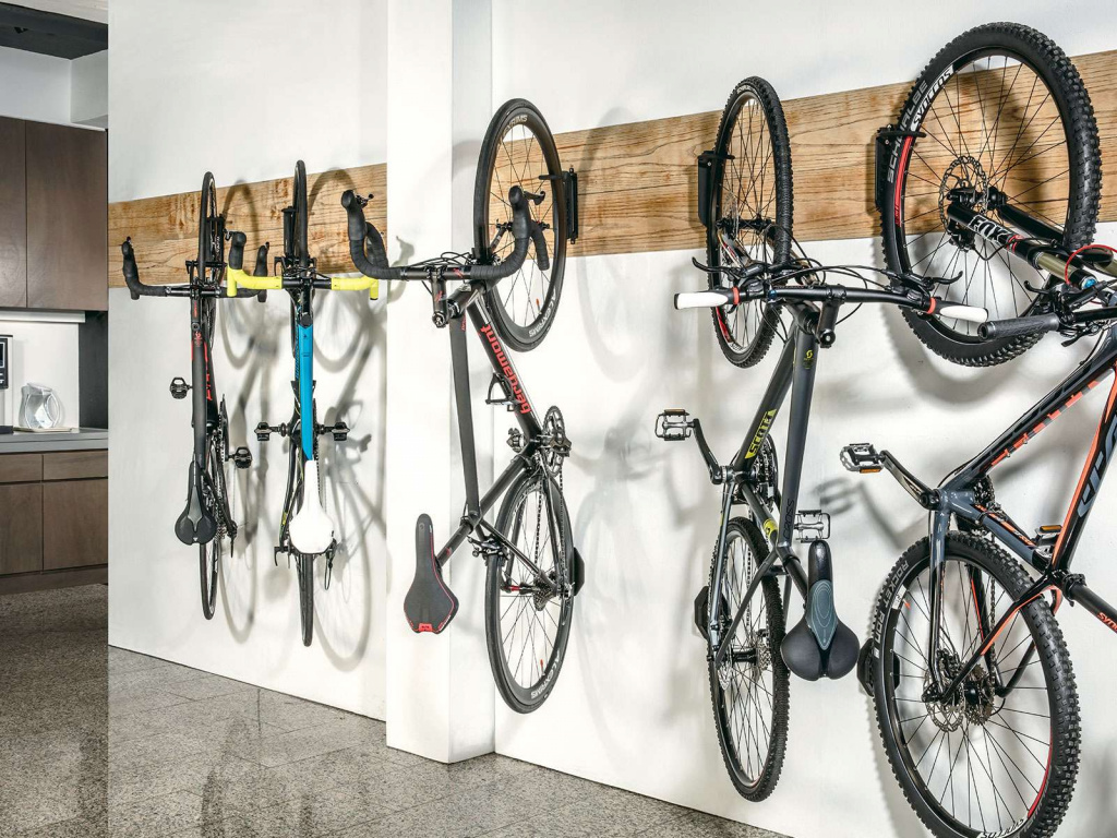 Крепление велосипеда на стену, потолок и крюк для хранения