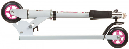 Самокат Foxx Extreme Power 100 (Самокат городской Foxx Extreme Power cталь PVC колеса100мм,ABEC-7, бело-розовый #117751)