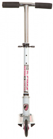 Самокат Foxx Extreme Power 100 (Самокат городской Foxx Extreme Power cталь PVC колеса100мм,ABEC-7, бело-розовый #117751)