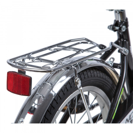 Велосипед NOVATRACK URBAN 16" (2019) (Велосипед NOVATRACK 16", URBAN, чёрный, полная защита цепи, тормоз нож., крылья и багажник хром.,)