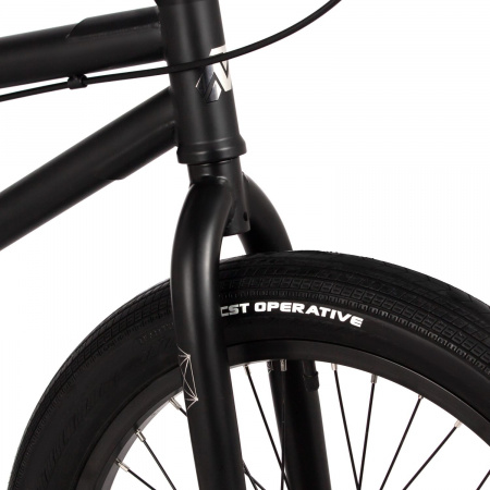 Велосипед Novatrack BMX Zodiac 20 (2025) (Велосипед NOVATRACK 20" BMX ZODIAC, чёрный, сталь , рама 19", U-BRAKE)