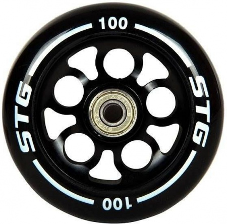 Колесо STG Х105164, PU 100mm для трюковых самокатов с алюминиевым ободом, 1шт (Колесо PU 100mm для трюковых самокатов с алюминиевым ободом, 1шт)