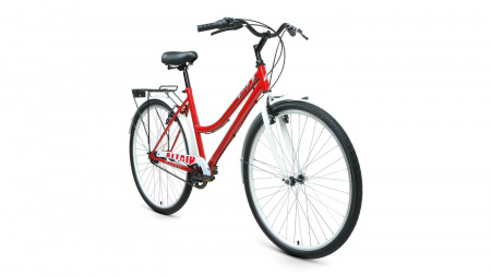 Велосипед ALTAIR CITY 28 low 3.0 (2022) (Велосипед ALTAIR CITY 28 low 3.0 (28" 3 ск. рост. 19") 2022, темно-красный/белый, RBK22AL28029)
