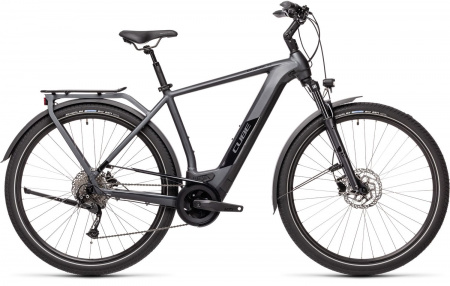Велосипед CUBE KATHMANDU HYBRID ONE 500 28" (2021) (Велосипед CUBE 2021 KATHMANDU HYBRID ONE 500  iridium´n´black  54 cm, 431171-54)