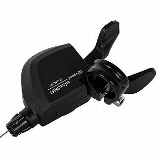 Шифтер Microshift SL-M850, правый, 10 скоростей, трос 1800 мм, черный - фото