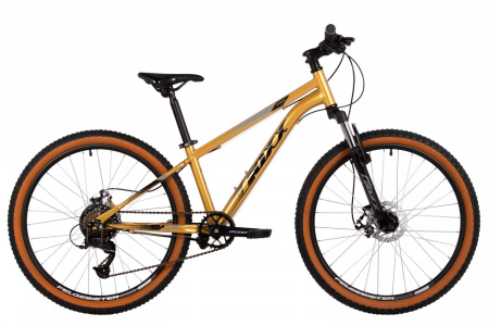 Велосипед Foxx Caiman JR 24 (2025) (Велосипед FOXX 24" CAIMAN JR золотой, сталь, размер 12")