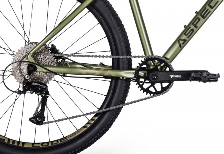 Велосипед Aspect Nickel Pro 27.5 (2025) (Велосипед Aspect"25 NICKEL PRO 27.5 M, 27,5", 168-178см, Зеленый, 4640258343618)