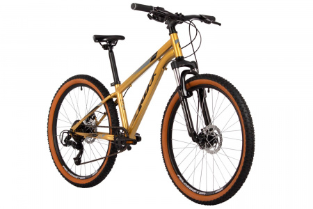 Велосипед Foxx Caiman JR 24 (2025) (Велосипед FOXX 24" CAIMAN JR золотой, сталь, размер 12")