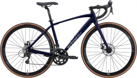 Велосипед Stark Peloton 700.4 D (2025) (Велосипед Stark'25 Peloton 700.4 D королевский синий/серебристый L/60, 28"(700C), HQ-0017991)