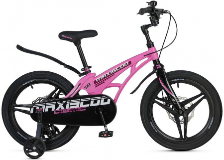 Велосипед Maxiscoo Cosmic Deluxe 18 (2025) (Велосипед Maxiscoo COSMIC 2025 DELUXE 18" Розовый Матовый, MSC-C1843D)