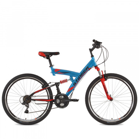 Велосипед Stinger Banzai 26" (2018) (Велосипед Stinger 26" Banzai; 16"; синий; TY21/TZ30/TS38)