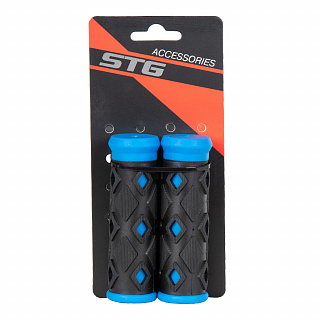 Рукоятки руля ХD-113B, 95мм, черно-синие - фото