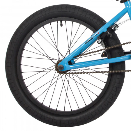 Велосипед Novatrack BMX Wolf 20" (2024) (Велосипед NOVATRACK 20" BMX WOLF синий, сталь , рама 19", U-BRAKE)
