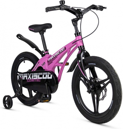 Велосипед Maxiscoo Cosmic Deluxe 18 (2025) (Велосипед Maxiscoo COSMIC 2025 DELUXE 18" Розовый Матовый, MSC-C1843D)