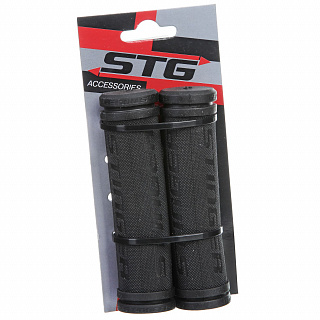 Грипсы STG, 122 мм черный - фото