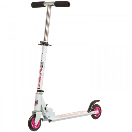 Самокат Foxx Extreme Power 100 (Самокат городской Foxx Extreme Power cталь PVC колеса100мм,ABEC-7, бело-розовый #117751)