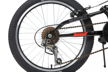 NOVATRACK SHARK 6-spd 20" (2020) (Велосипед NOVATRACK 20" SHARK белый, сталь, 6-скор, Microshift/Power, V-brake)