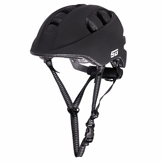 Шлем STG MA-2-B с фикс застежкой с фонариком - фото