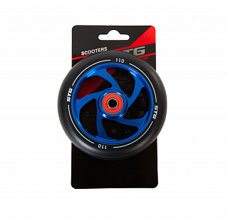 Колесо для трюкового самоката 110 мм с алюминиевым ободом, ABEC-11 - фото