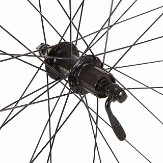 Колесо 27,5" заднее(без резины), двустенный пистонированный алюм.обод 32 отв. - фото