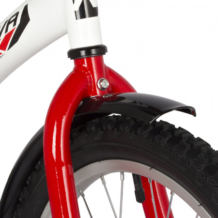 Велосипед NOVATRACK ASTRA 18" (2022) (Велосипед NOVATRACK 18" ASTRA белый, тормоз нож, крылья, багажник, защита А-тип)