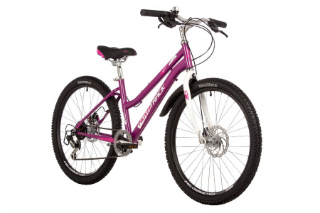 Велосипед Novatrack Jenny D 24" (2023) (Велосипед NOVATRACK 24" JENNY сталь 14'', пурпурный, 6 скор. TY21/TS-38/TZ500/SG-6S, диск.торм STG)