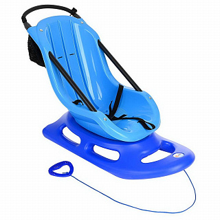 Санки детские KHW Snow Baby Fun с ручкой - фото