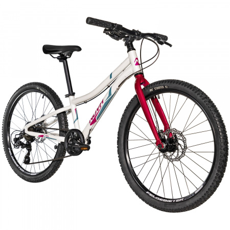 Велосипед Novatrack Novara 6.D 24 (2025) (Велосипед NOVATRACK 24" NOVARA алюм.рама 10, белый, 6-скор,TY300/TS38/TZ500I, диск.торм.STG, жёсткая)