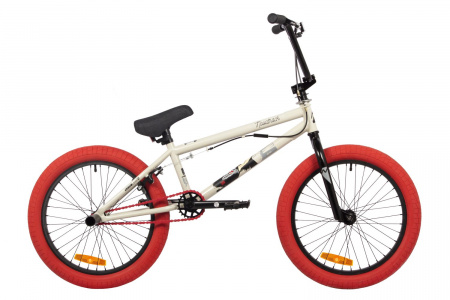 Велосипед Novatrack BMX Crow 20" (2024) (Велосипед NOVATRACK 20" BMX CROW серый, сталь, рама 20'',  U-BRAKE)