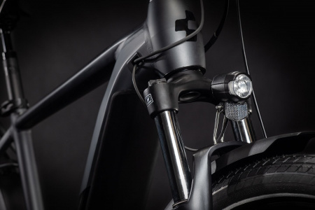 Велосипед CUBE KATHMANDU HYBRID ONE 500 28" (2021) (Велосипед CUBE 2021 KATHMANDU HYBRID ONE 500  iridium´n´black  54 cm, 431171-54)